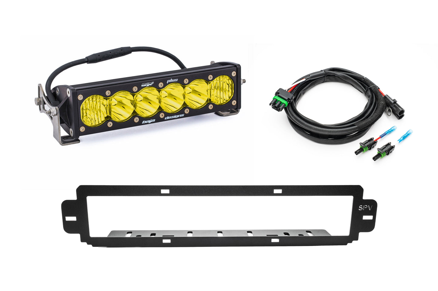 NEW SPV Parts 2021-2025 Ford F-150 Raptor BUMPER Grille Baja Designs ONX6 or S8 Light Bar Kit (Works with BOTH Bumpers)