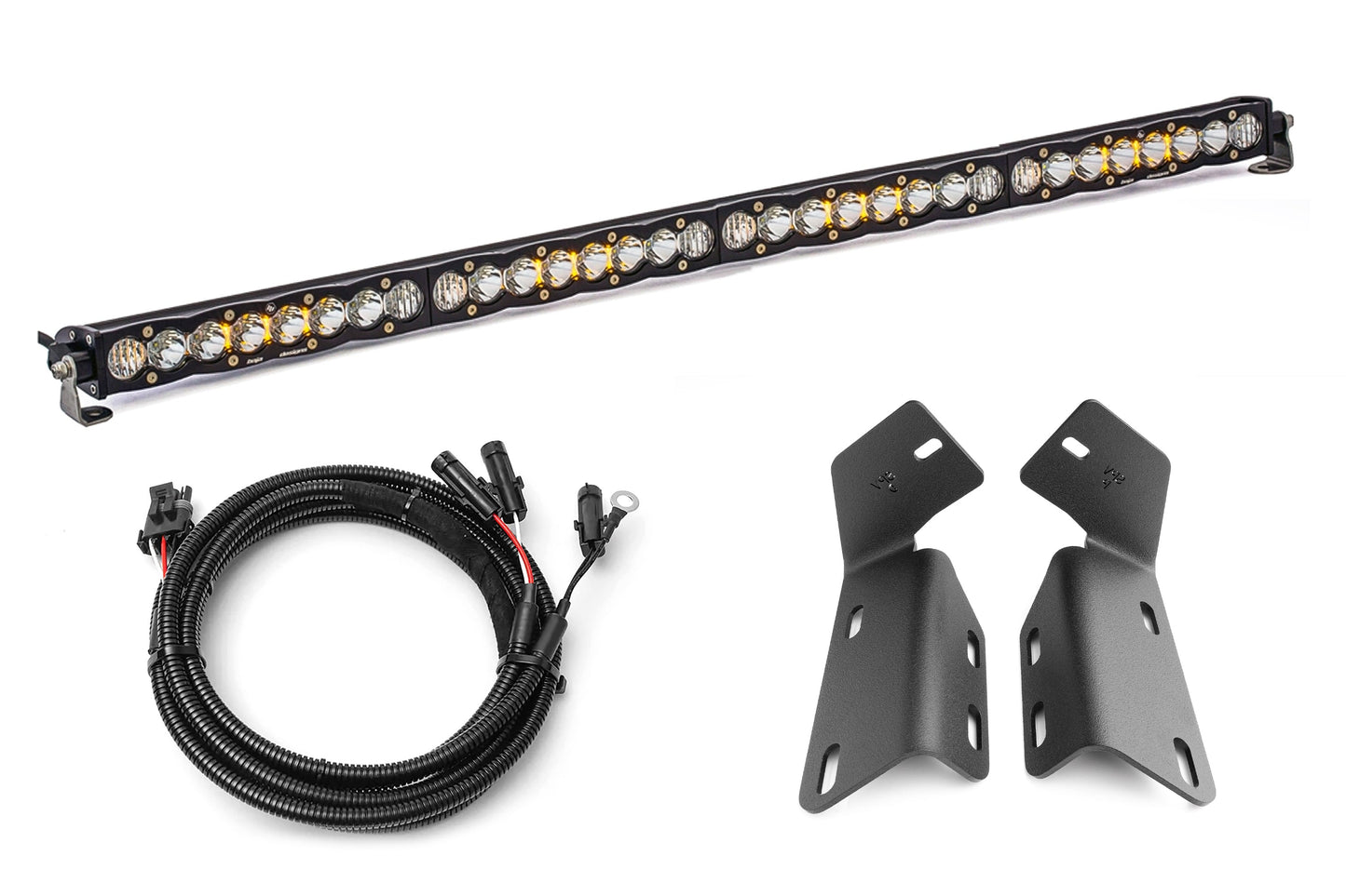2024+ Gen 3 Ford Raptor MODULAR BUMPER Baja Designs S8 or ONX6 40 inch Bumper Light Bar Kit by SPV Parts