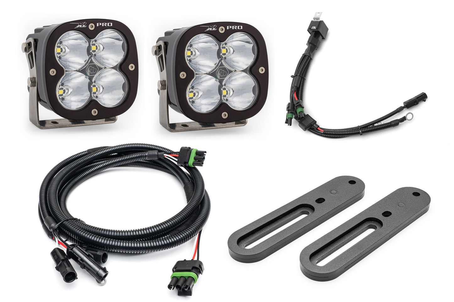 SPV Parts 2021-2025 Ford BRONCO Modular A-Pillar Light Kit with Baja Designs Squadron XL & XL80's