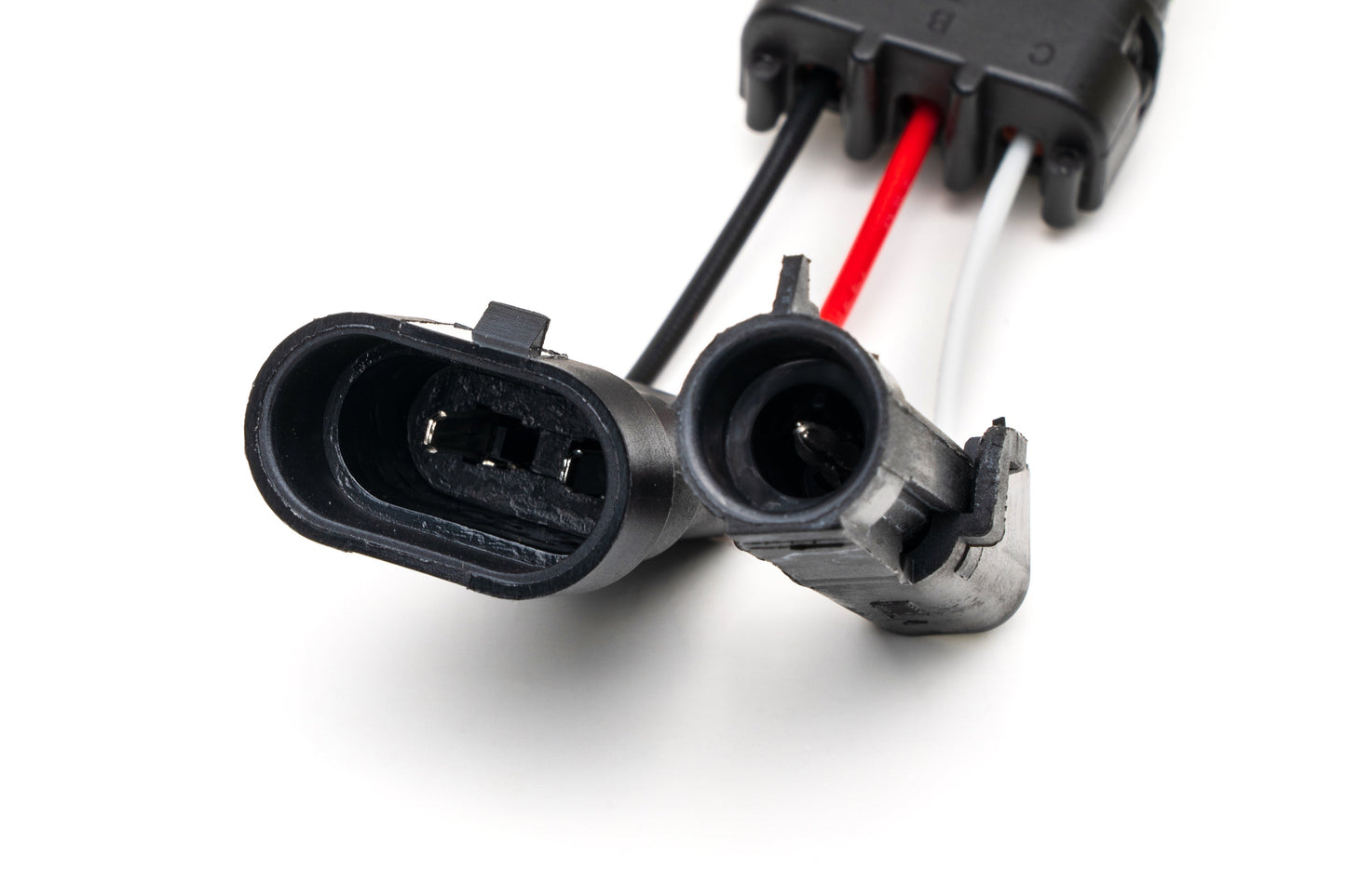 3 Pole WP Connector Adapters to H10 Factory Fog Connector with Backlight Port (Pair) (F-150 & Others)