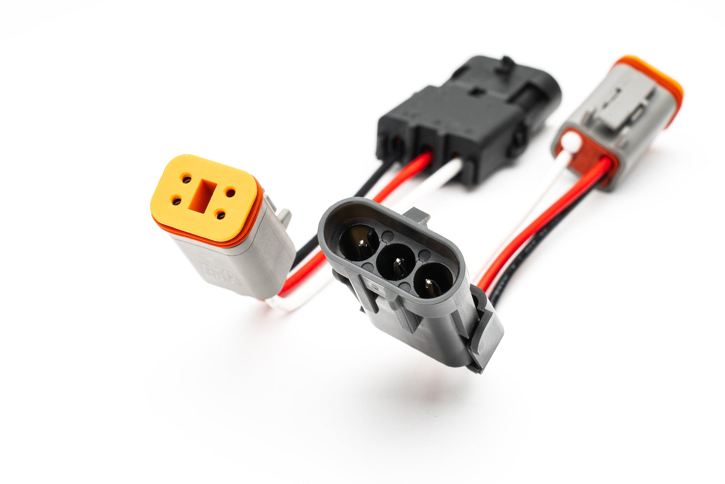 SPV Parts Harness 4 Pole DT Connector Adapters (Single) - SPV Harness System (Works with MANY vehicles, See Details)