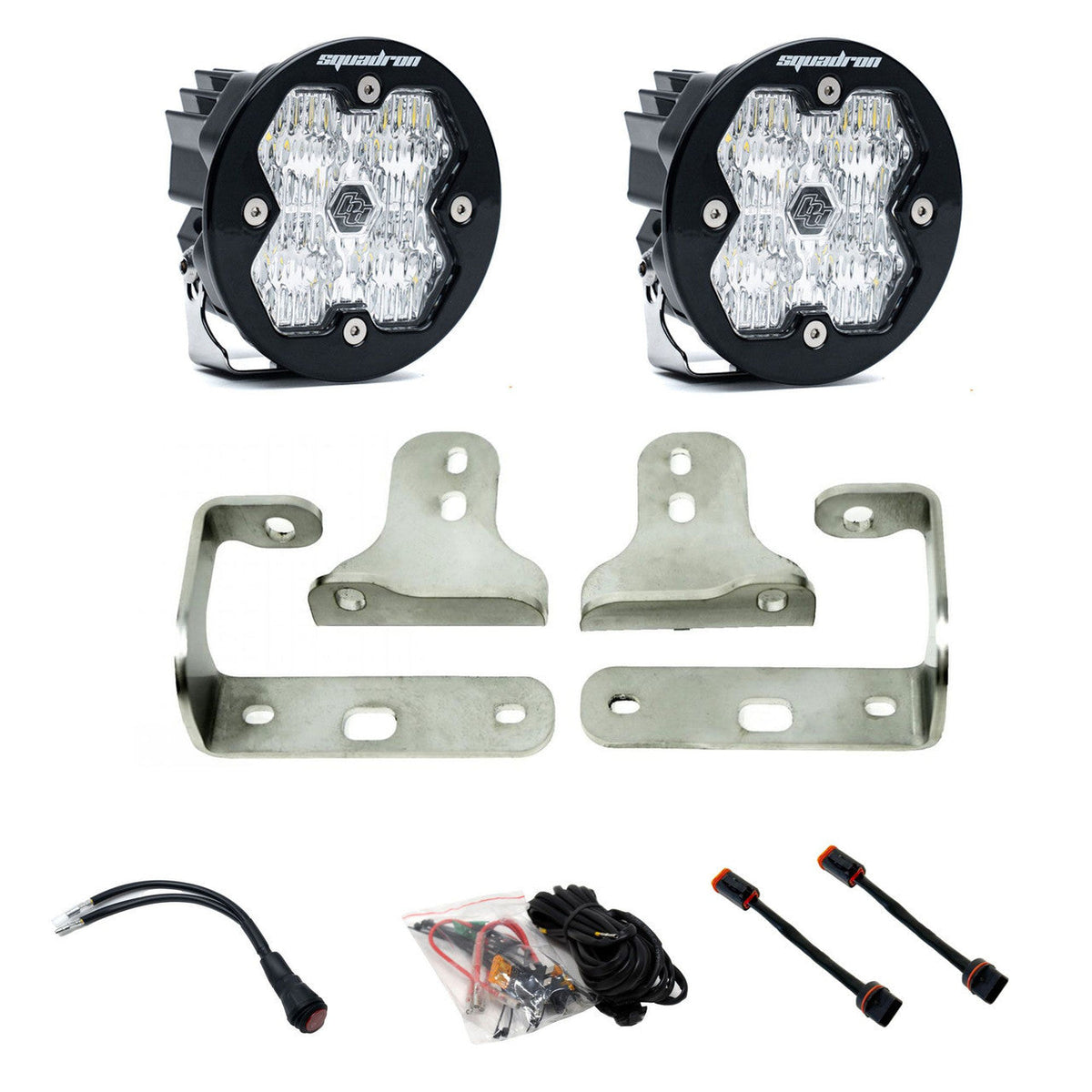 Squadron-R 2.0 Pro Fog Pocket Light Kit - Jeep 2018-26 Wrangler JL; 2020-26 Gladiator JT; Note: w/ OE Sport Bumper