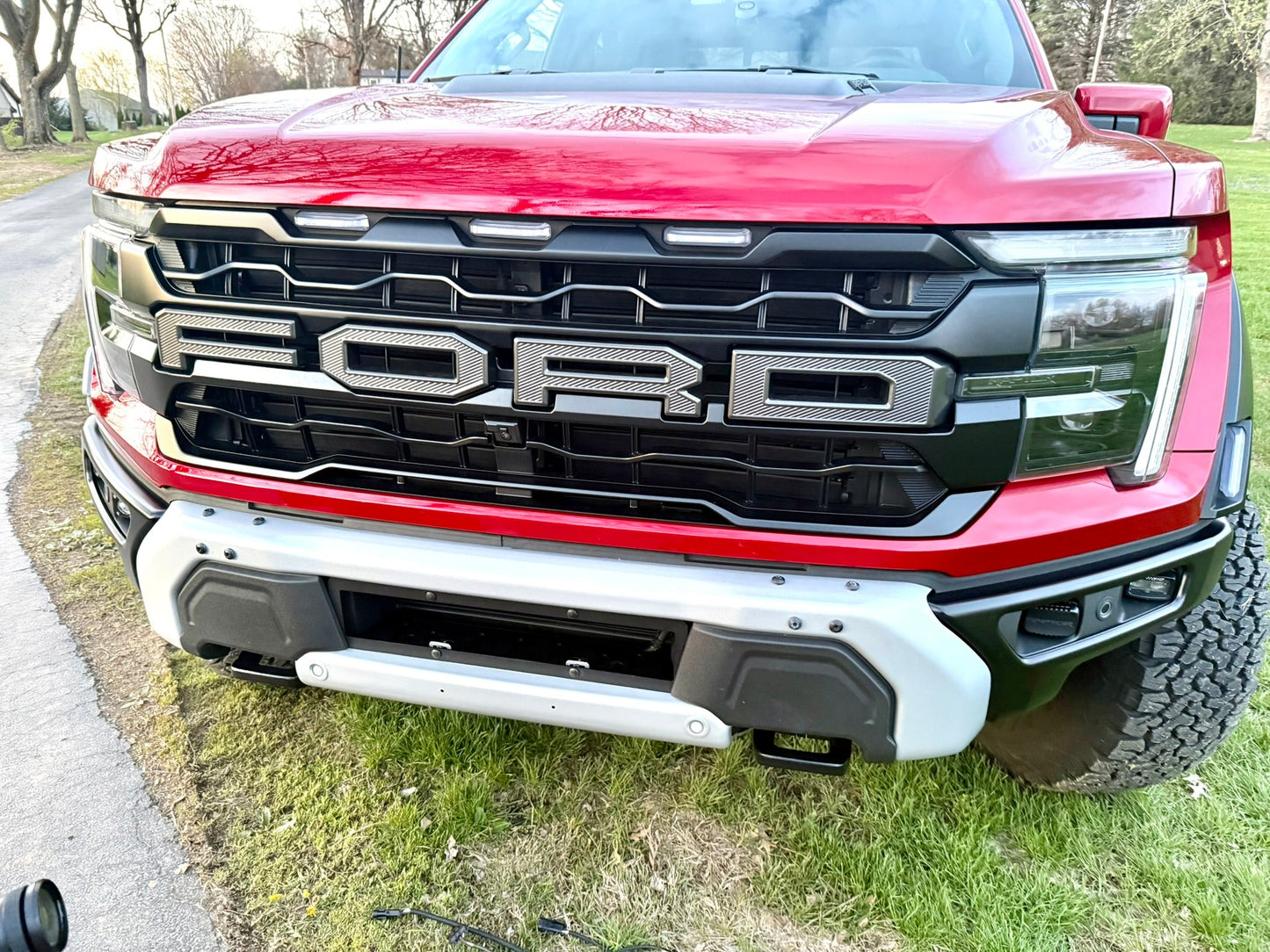 NEW SPV Parts 2021-2025 Ford F-150 Raptor BUMPER Grille REPLACEMENT With Mount (Works with BOTH Bumpers)