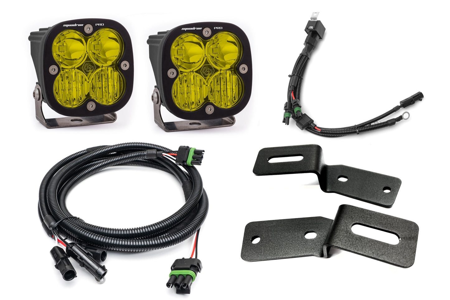 SPV Parts 2021-2025 Ford BRONCO A-Pillar Light Kit with Baja Designs Squadrons