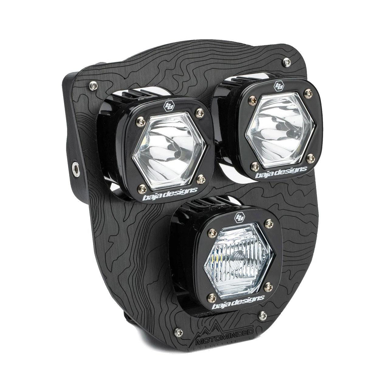 Baja Designs - Husqvarna Triple S1 Hydra (DC) LED Headlight Kit - 2024-2025 Husqvarna FE, TE
