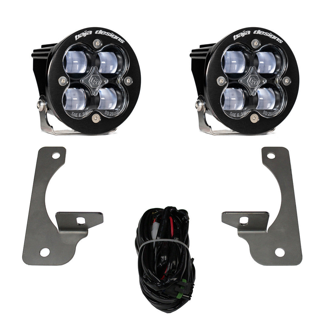 2010-18 Jeep Wrangler JK Squadron R SAE Fog Pocket Light Kit - Premium OE Bumper - Baja Designs