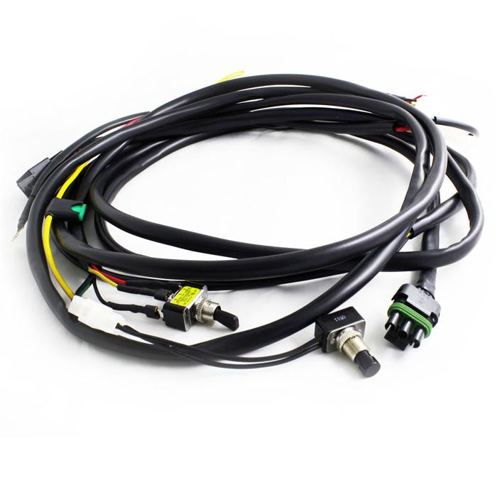 OnX6/XL Hi-Power w/Mode Switch 2-Light Max (355 Watts) Baja Designs Wiring Harness - Universal