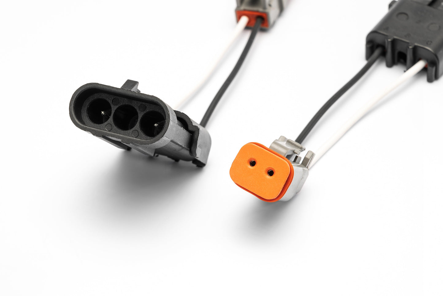 SPV Parts Harness 2 Pole DT Connector CROSSOVER Adapters (Pair) - SPV Harness System (Works with MANY vehicles, See Details)