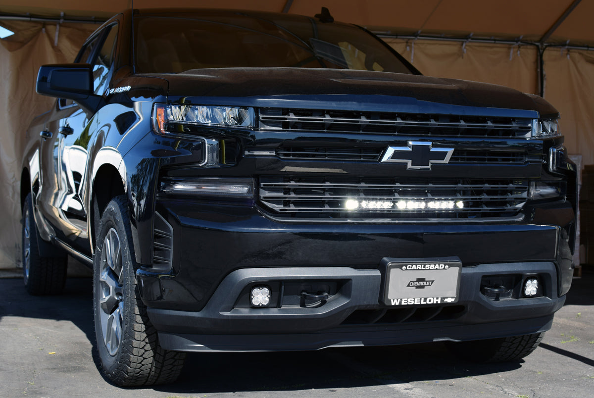 Chevy Silverado 1500 (19-On), S8 Grille Mount, w/ 20" S8 Light Bar