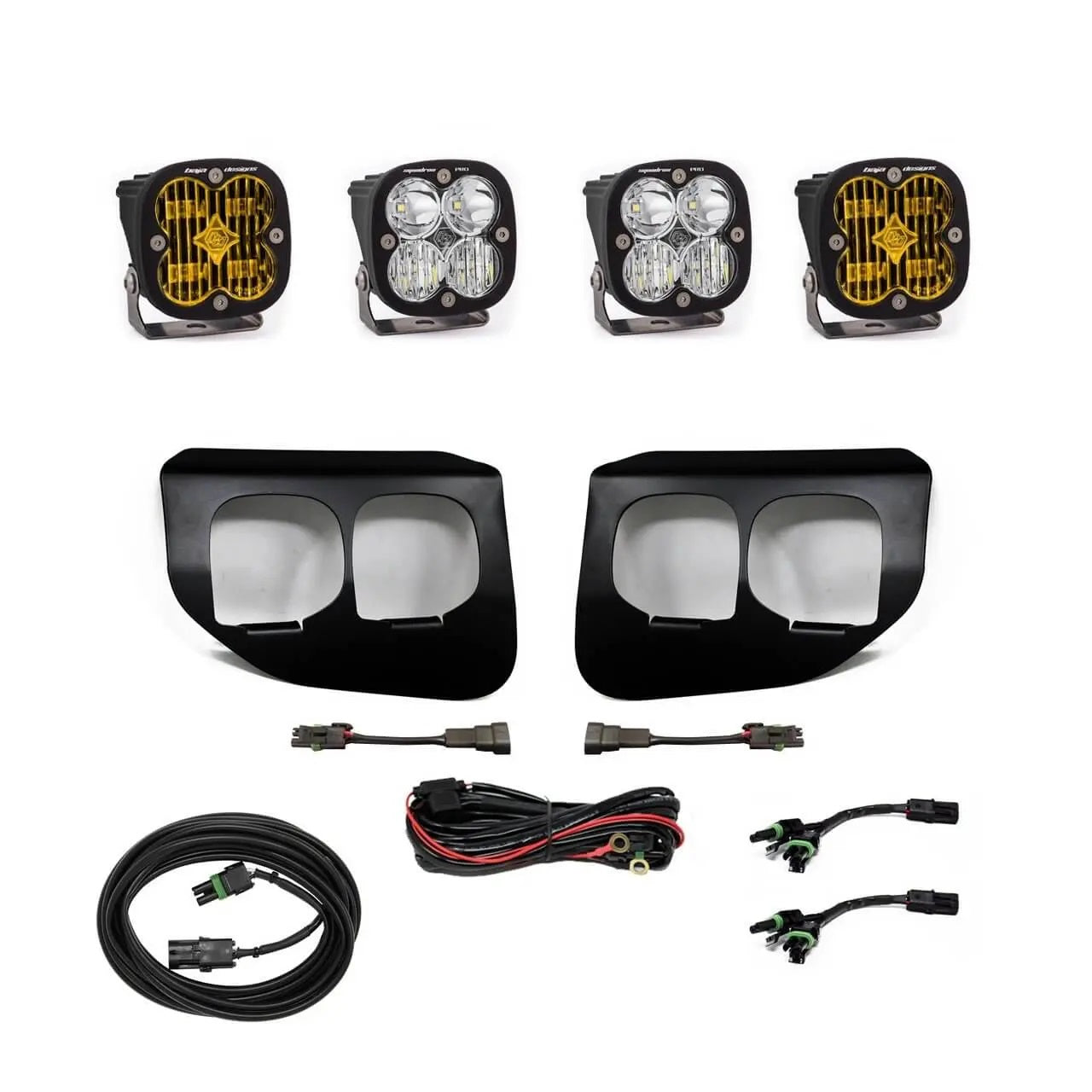 Baja Designs 2020+ Super Duty Squadron SAE Sport or Pro Fog Pocket Kit