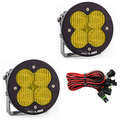 Baja Designs XL-R80 Series Pod Light Pair Wide Cornering in Amber