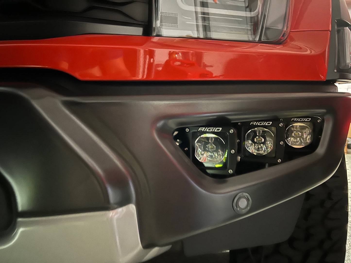 SPV Parts PREMIUM 2021-2023 (and 2024+ Non-Modular Bumper) Gen 3 Raptor Triple Fog BRACKETS (Brackets ONLY. Lights sold separately)