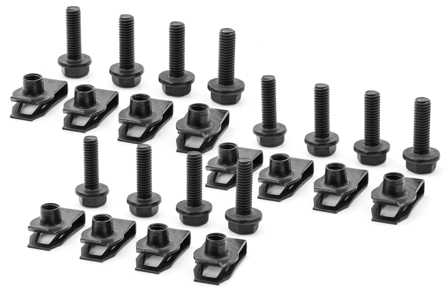 Mounting Hardware for Gen 3 Raptor Fog Brackets (Bolts & U-Nuts)