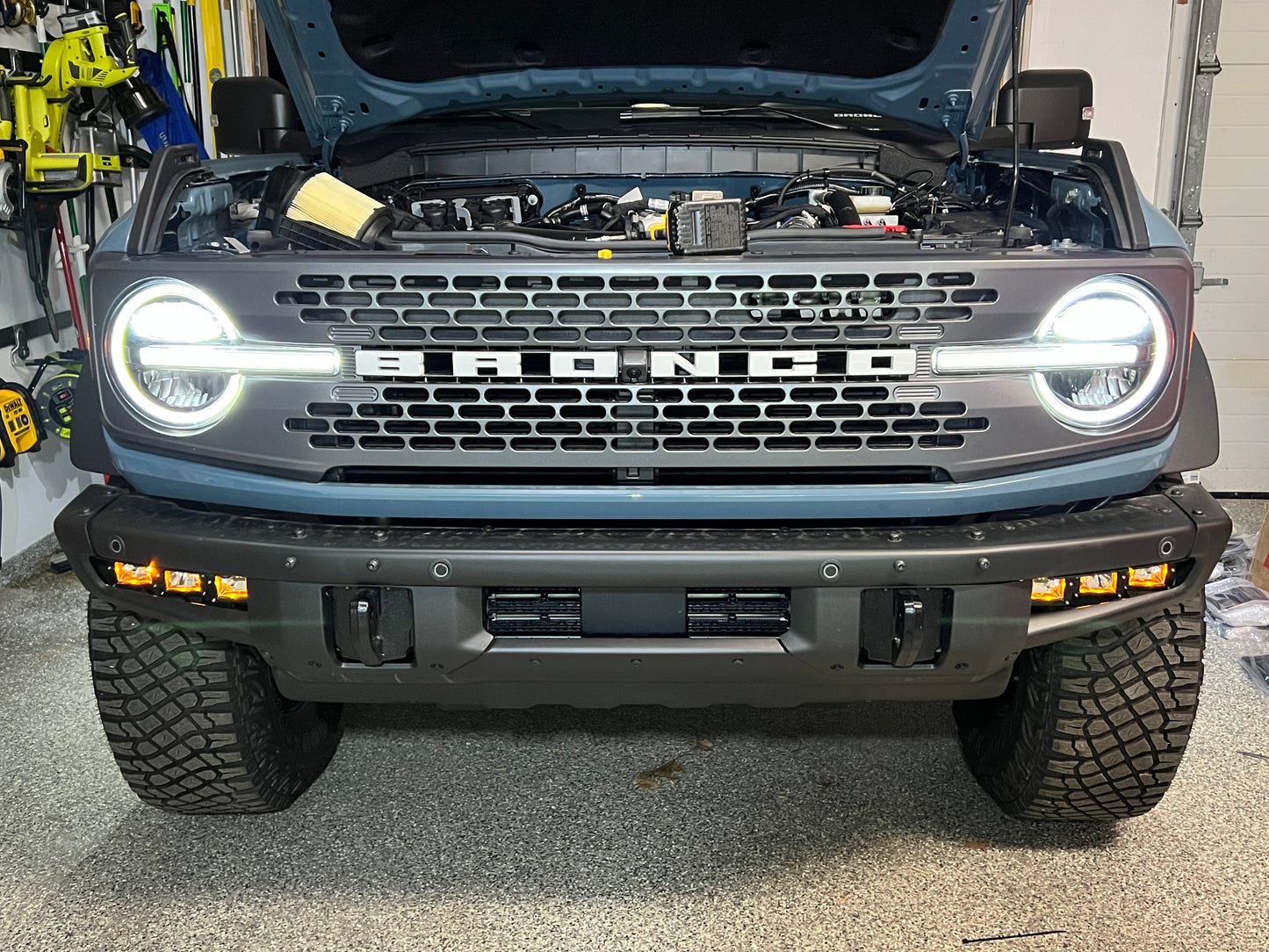 SPV Parts PREMIUM 2021-2024 Ford Bronco Triple Fog BRACKETS (Mounts ONLY. Lights sold separately)