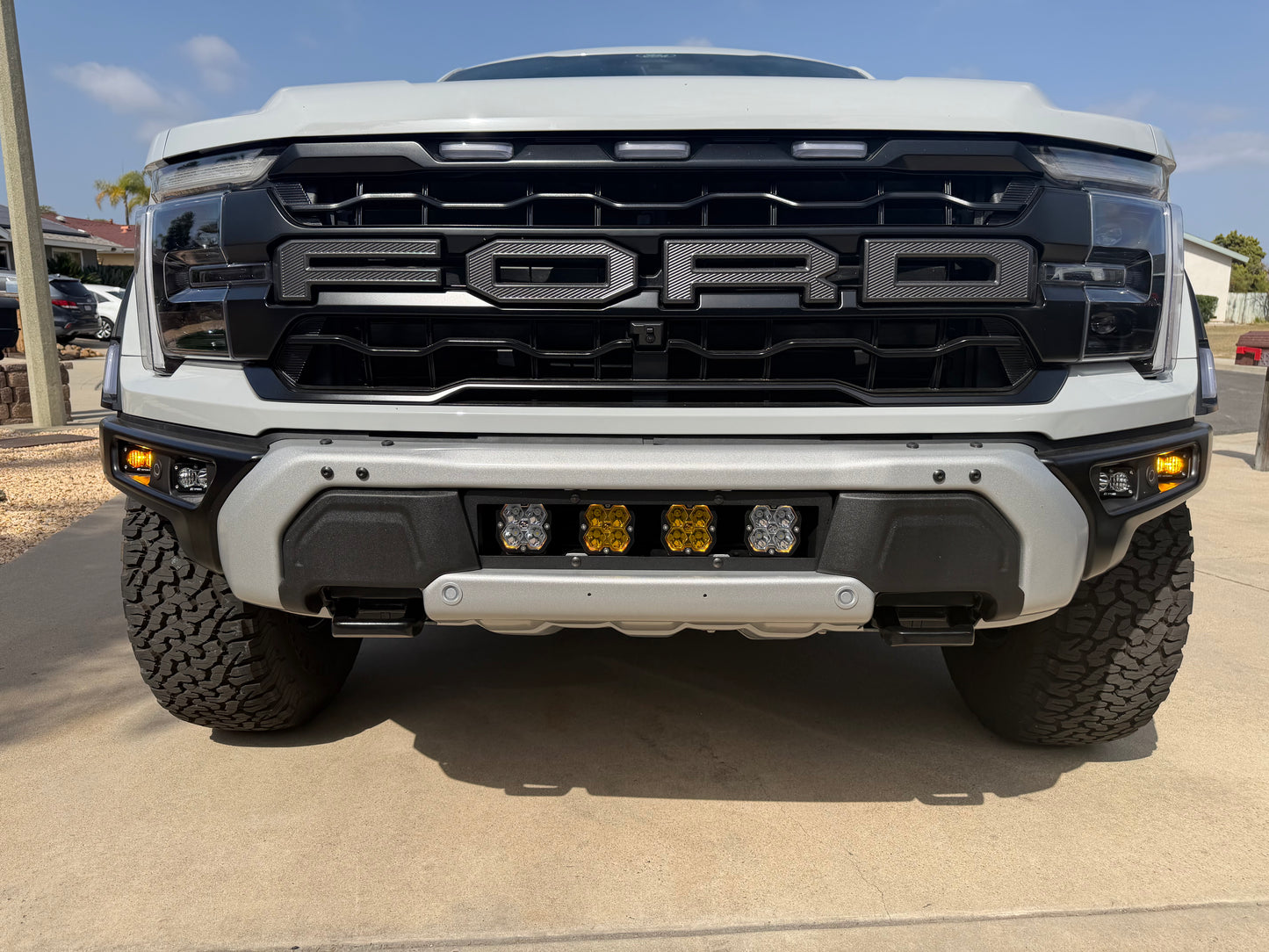 NEW SPV Parts 2021-2026 Ford F-150 Raptor BUMPER Grille Baja Designs Squadron 2.0 Light Kit (RGBW Backlight) (Works with BOTH Bumpers)