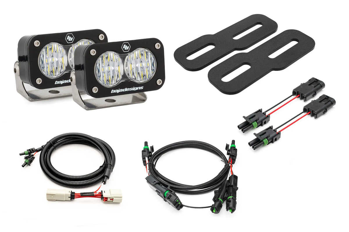 2019-2026 GMC Sierra 1500 (& 20-26 2500/3500) WITH LED TAILS Rear Baja Designs S2 Reverse Light Kit (No Drill)