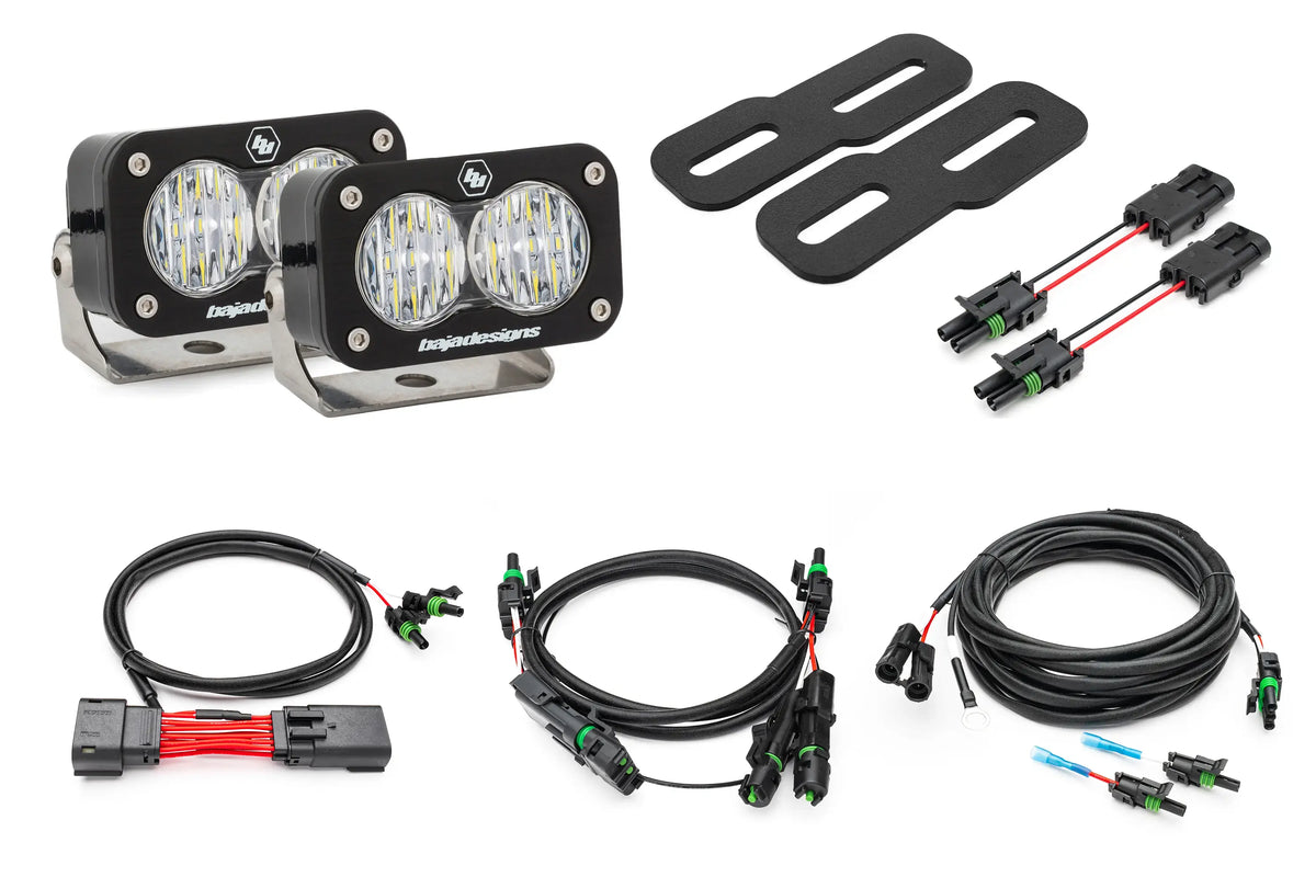 2019-2026 GMC Sierra 1500 (& 20-26 2500/3500) WITH LED TAILS Rear Baja Designs S2 Reverse Light Kit (No Drill)