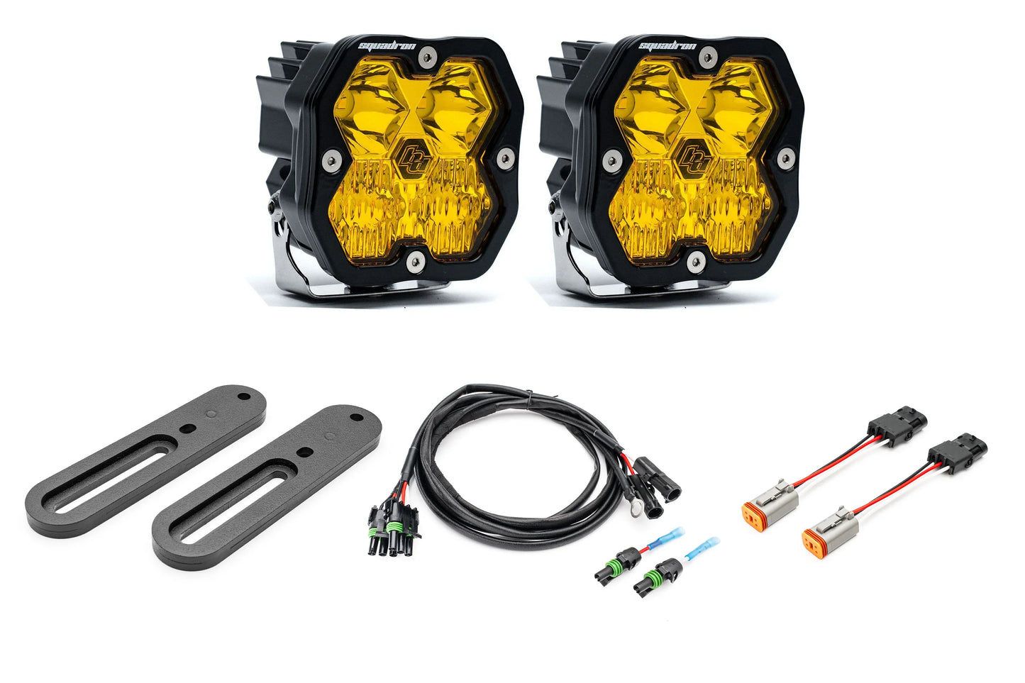 SPV Parts 2021-2026 Ford BRONCO SINGLE Modular A-Pillar Light Kit with Baja Designs Squadron 2.0 (RGBW Backlights)