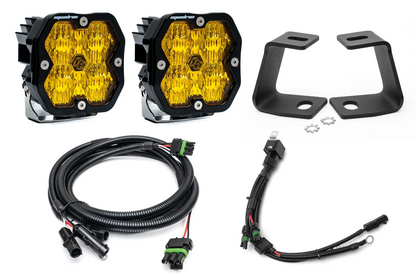 SPV Parts Baja Designs Squadron 2.0 or S2 - A-Pillar (Ditch) Light Kit for Ford 2017-2020 Raptor/F-150 (RGBW Backlight)