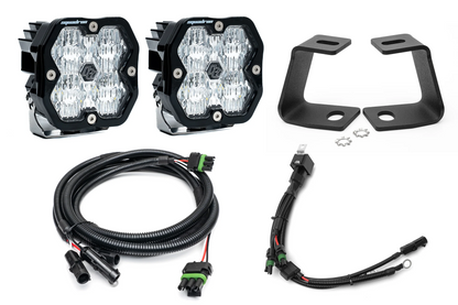 SPV Parts Baja Designs Squadron 2.0 or S2 - A-Pillar (Ditch) Light Kit for Ford 2017-2020 Raptor/F-150 (RGBW Backlight)