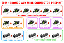 SPV Parts Ford Bronco, F-150 Raptor, Tremor, Ranger Aux Wire Connector Prep Kit (Includes 16 connector kits))