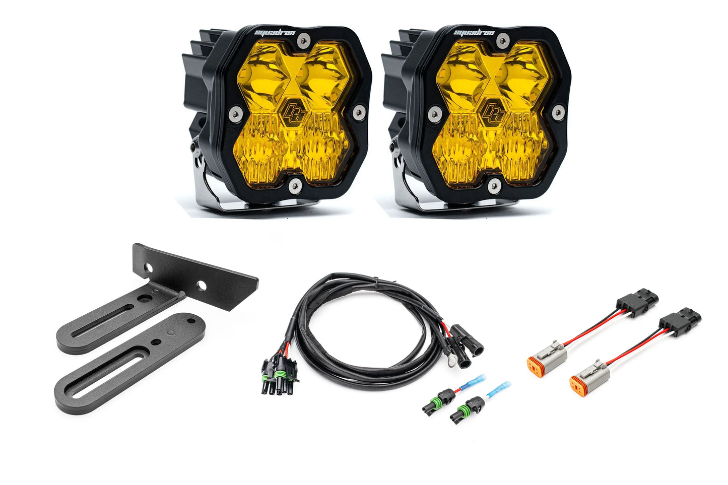 SPV Parts 2021-2026 Ford BRONCO SINGLE Modular A-Pillar Light Kit with Baja Designs Squadron 2.0 (RGBW Backlights)