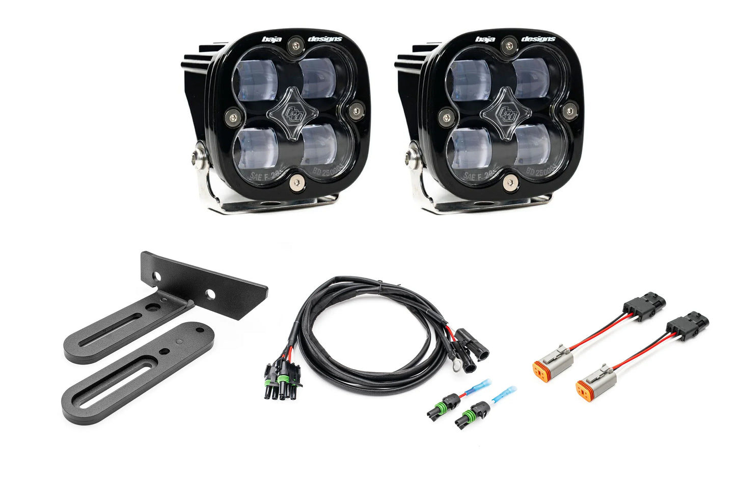 SPV Parts 2021-2026 Ford BRONCO SINGLE Modular A-Pillar Light Kit with Baja Designs Squadron 2.0 (RGBW Backlights)