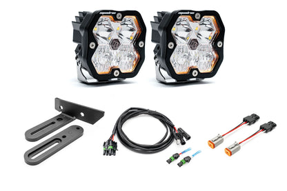 SPV Parts 2021-2026 Ford BRONCO SINGLE Modular A-Pillar Light Kit with Baja Designs Squadron 2.0 (RGBW Backlights)