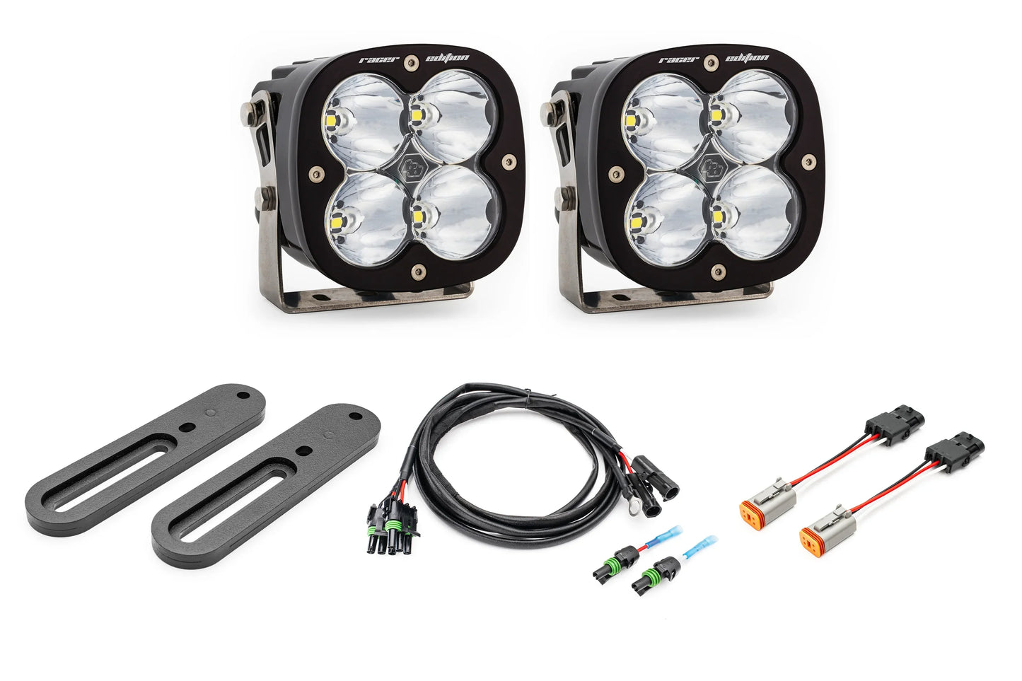 SPV Parts 2021-2026 Ford BRONCO SINGLE Modular A-Pillar Light Kit with Baja Designs Squadron 2.0 (RGBW Backlights)