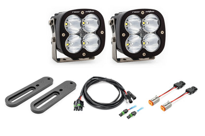 SPV Parts 2021-2026 Ford BRONCO SINGLE Modular A-Pillar Light Kit with Baja Designs Squadron 2.0 (RGBW Backlights)