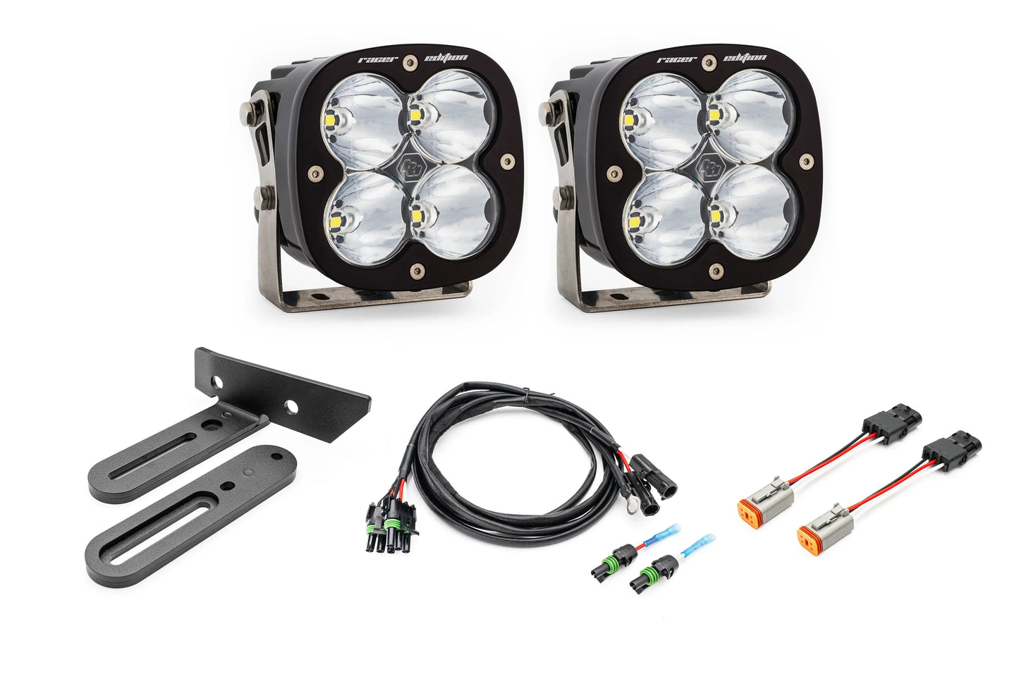SPV Parts 2021-2026 Ford BRONCO SINGLE Modular A-Pillar Light Kit with Baja Designs Squadron 2.0 (RGBW Backlights)