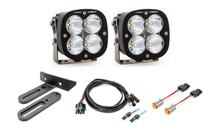 SPV Parts 2021-2026 Ford BRONCO SINGLE Modular A-Pillar Light Kit with Baja Designs Squadron 2.0 (RGBW Backlights)