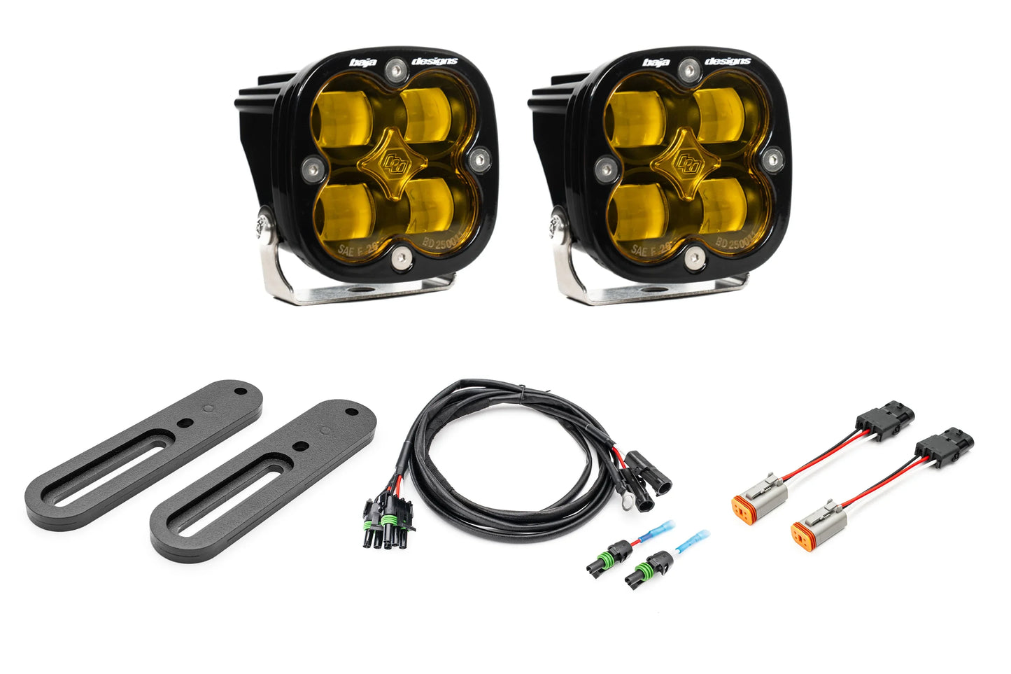SPV Parts 2021-2026 Ford BRONCO SINGLE Modular A-Pillar Light Kit with Baja Designs Squadron 2.0 (RGBW Backlights)