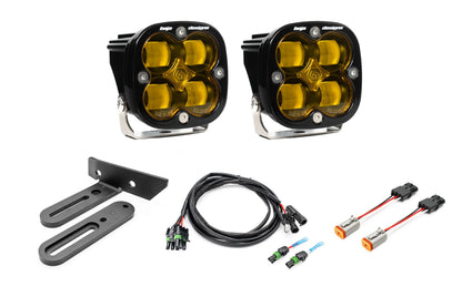 SPV Parts 2021-2026 Ford BRONCO SINGLE Modular A-Pillar Light Kit with Baja Designs Squadron 2.0 (RGBW Backlights)