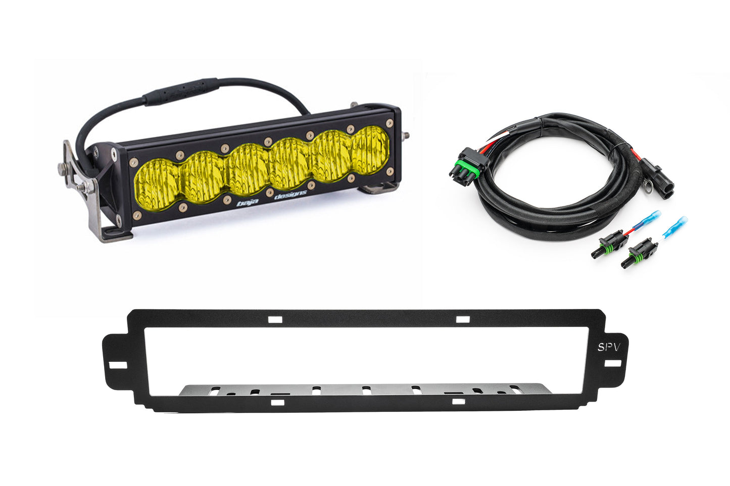 NEW SPV Parts 2021-2025 Ford F-150 Raptor BUMPER Grille Baja Designs ONX6 or S8 Light Bar Kit (Works with BOTH Bumpers)