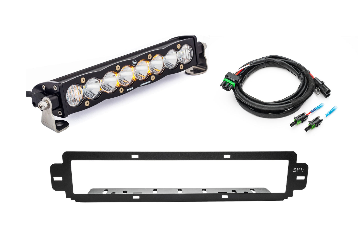 NEW SPV Parts 2021-2025 Ford F-150 Raptor BUMPER Grille Baja Designs ONX6 or S8 Light Bar Kit (Works with BOTH Bumpers)