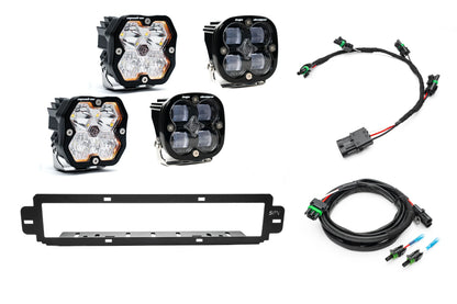 NEW SPV Parts 2021-2026 Ford F-150 Raptor BUMPER Grille Baja Designs Squadron 2.0 Light Kit (RGBW Backlight) (Works with BOTH Bumpers)