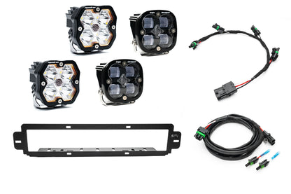 NEW SPV Parts 2021-2026 Ford F-150 Raptor BUMPER Grille Baja Designs Squadron 2.0 Light Kit (RGBW Backlight) (Works with BOTH Bumpers)