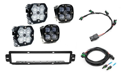 NEW SPV Parts 2021-2026 Ford F-150 Raptor BUMPER Grille Baja Designs Squadron 2.0 Light Kit (RGBW Backlight) (Works with BOTH Bumpers)