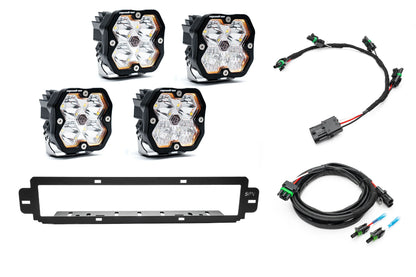 NEW SPV Parts 2021-2026 Ford F-150 Raptor BUMPER Grille Baja Designs Squadron 2.0 Light Kit (RGBW Backlight) (Works with BOTH Bumpers)