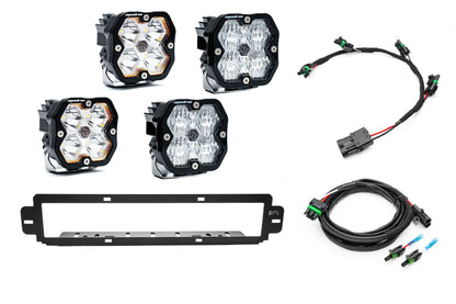 NEW SPV Parts 2021-2026 Ford F-150 Raptor BUMPER Grille Baja Designs Squadron 2.0 Light Kit (RGBW Backlight) (Works with BOTH Bumpers)