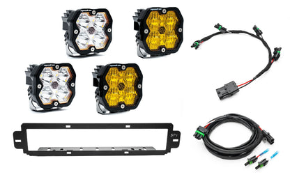 NEW SPV Parts 2021-2026 Ford F-150 Raptor BUMPER Grille Baja Designs Squadron 2.0 Light Kit (RGBW Backlight) (Works with BOTH Bumpers)