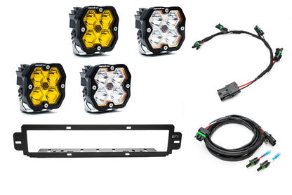 NEW SPV Parts 2021-2026 Ford F-150 Raptor BUMPER Grille Baja Designs Squadron 2.0 Light Kit (RGBW Backlight) (Works with BOTH Bumpers)