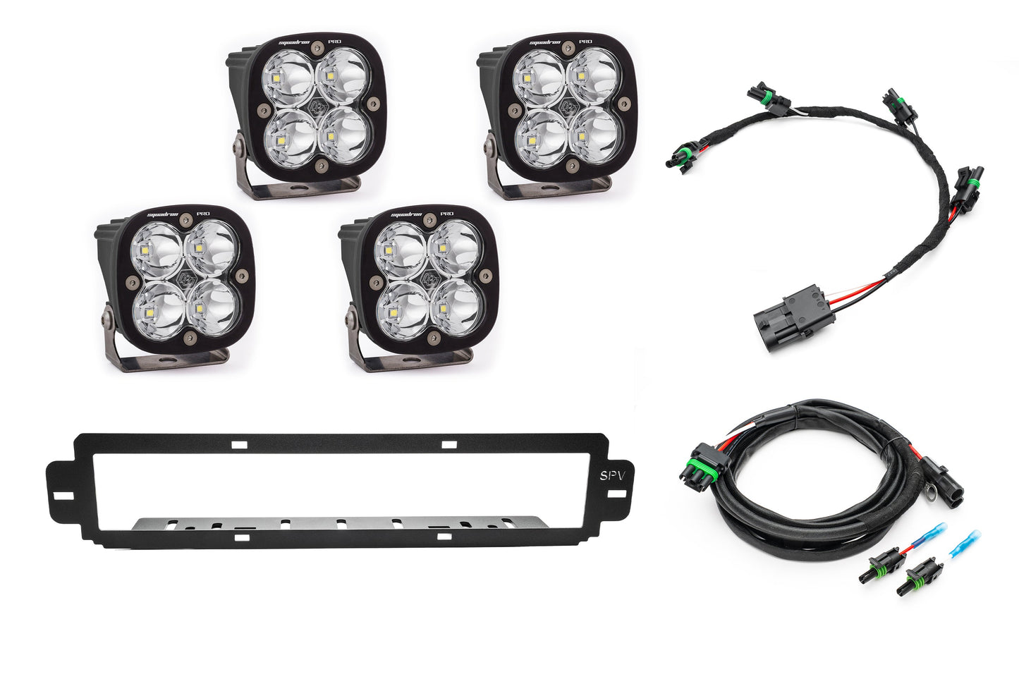 NEW SPV Parts 2021-2025 Ford F-150 Raptor BUMPER Grille Baja Designs Squadron Light Kit (Works with BOTH Bumpers)