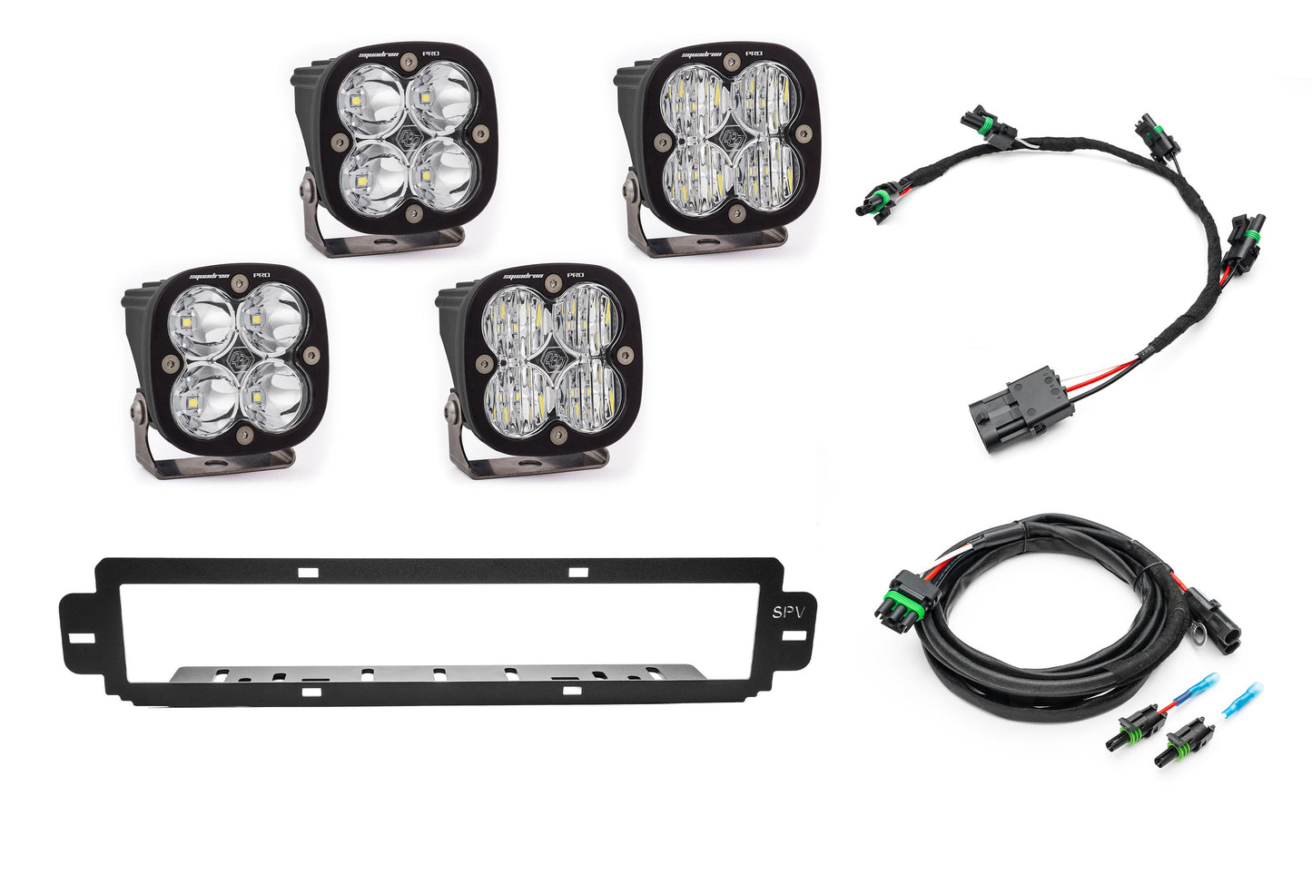 NEW SPV Parts 2021-2025 Ford F-150 Raptor BUMPER Grille Baja Designs Squadron Light Kit (Works with BOTH Bumpers)