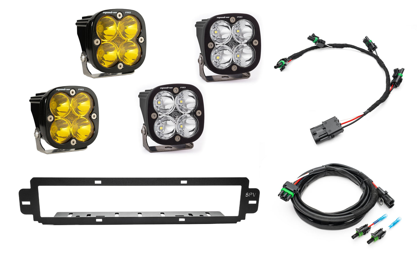 NEW SPV Parts 2021-2025 Ford F-150 Raptor BUMPER Grille Baja Designs Squadron Light Kit (Works with BOTH Bumpers)