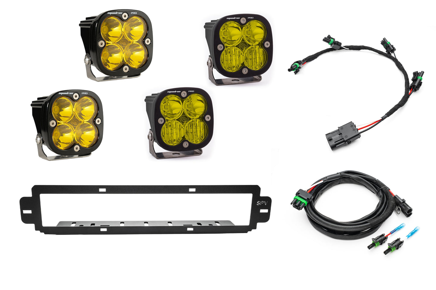 NEW SPV Parts 2021-2025 Ford F-150 Raptor BUMPER Grille Baja Designs Squadron Light Kit (Works with BOTH Bumpers)