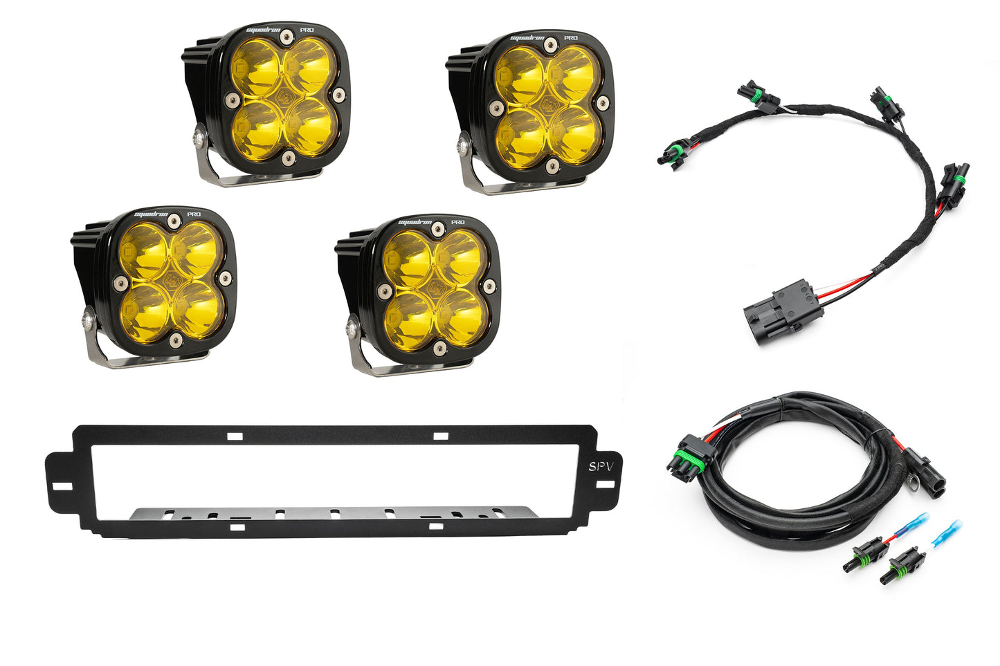 NEW SPV Parts 2021-2025 Ford F-150 Raptor BUMPER Grille Baja Designs Squadron Light Kit (Works with BOTH Bumpers)