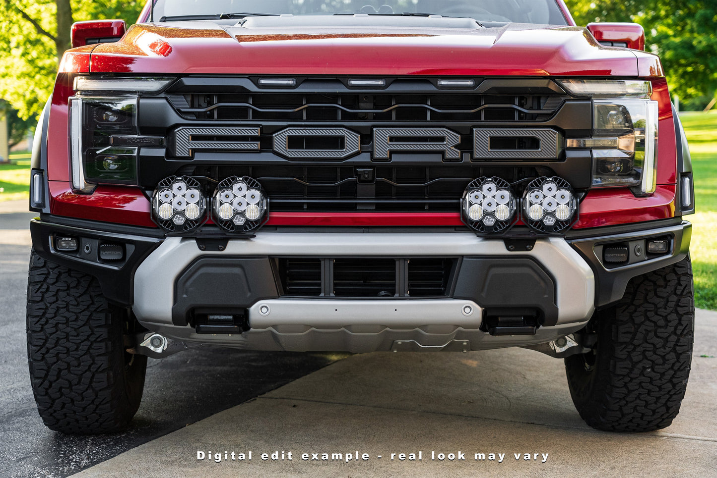 2024+ Gen 3 Ford Raptor (& Tremor) MODULAR Bumper POST MOUNT Light Kits for TWO PAIRS of Large Lights by SPV Parts