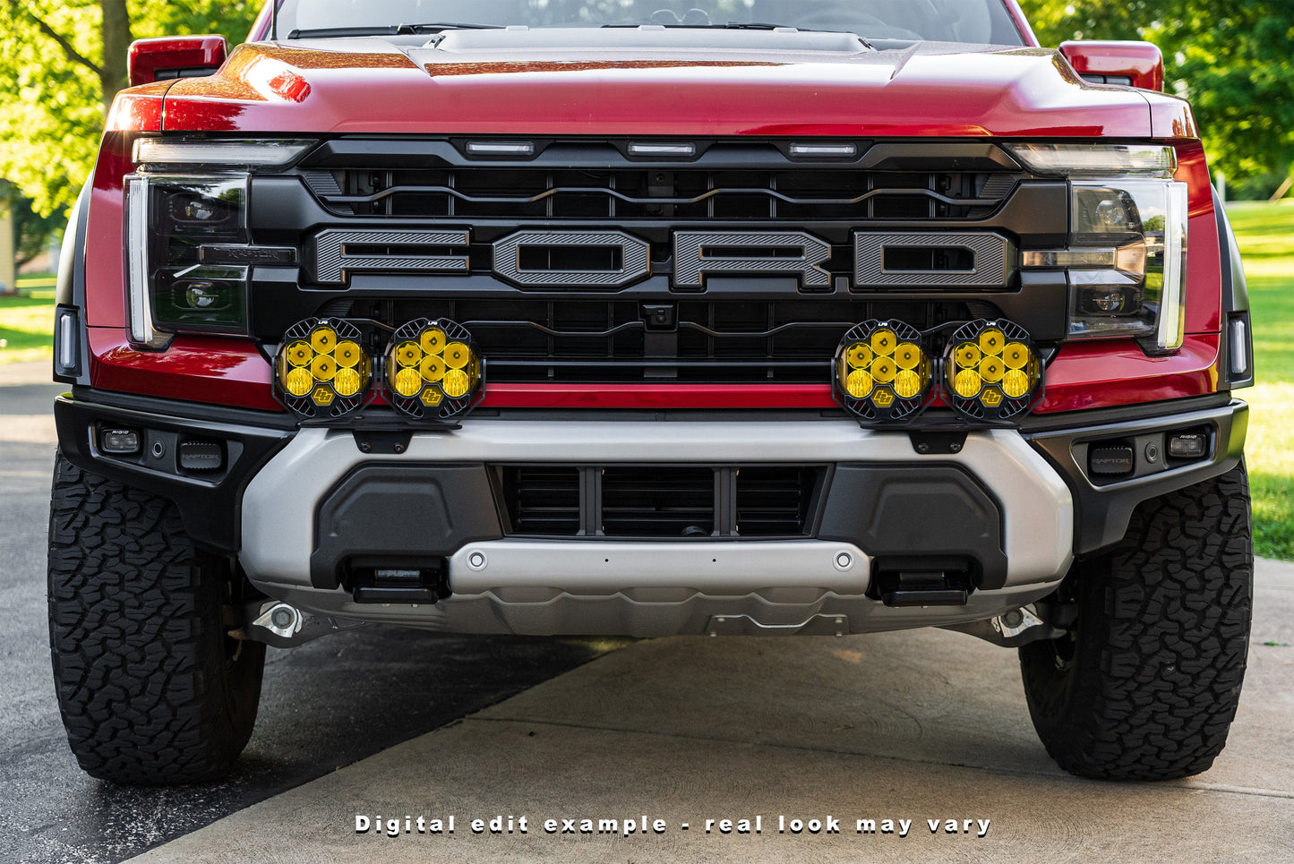 2024+ Gen 3 Ford Raptor (& Tremor) MODULAR Bumper POST MOUNT Light Kits for TWO PAIRS of Large Lights by SPV Parts